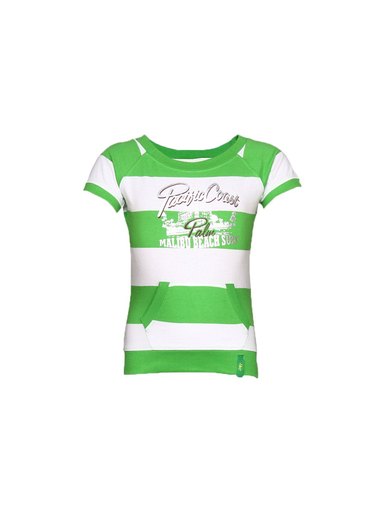Palm Tree Girl's Linnea White Green Kidswear