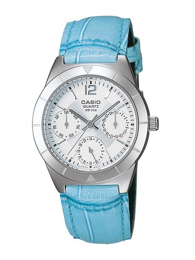CASIO Enticer Women Silver-Toned Dial Watch (SH62) LTP-2069L-7A2VDF