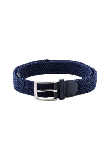 Lino Perros Women Weaved Navy Blue Belt