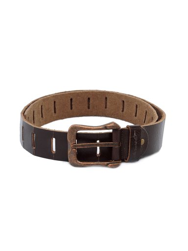 Peter England Men Leather Brown Belt