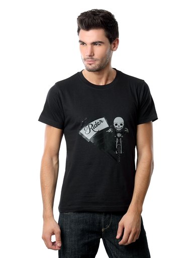 Myntra Men Rider Black T-shirt