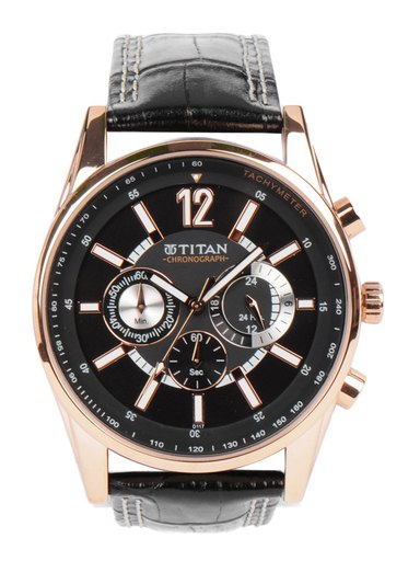 Titan Men Chronograph Black Dial Watch