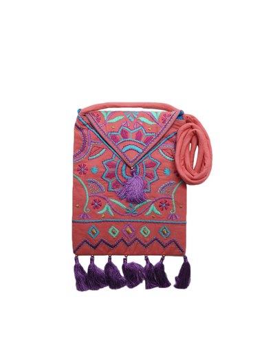 Fabindia Women Pink Sling Bag