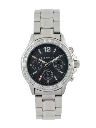 Giordano Women Chronograph Black Dial Watch