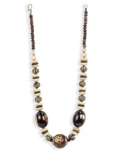 Adrika Women Cream & Brown Necklace