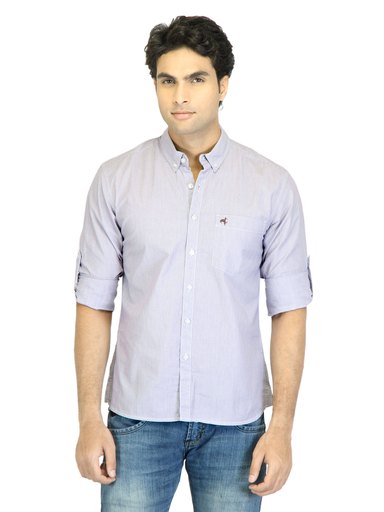 Wrangler Men Benefica Purple Shirt
