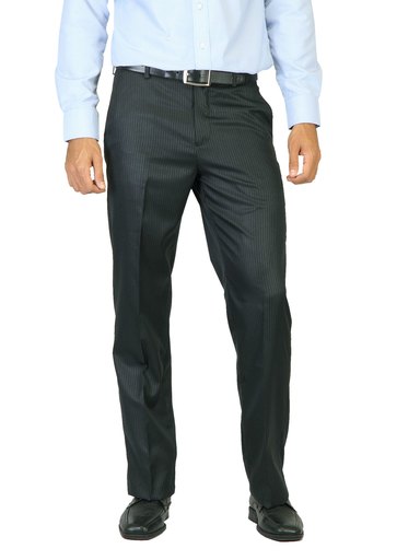 Mark Taylor Men Striped Blue Trousers