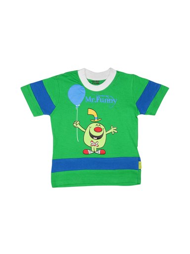 Mr.Men Boys Mr. Funny Green T-shirt