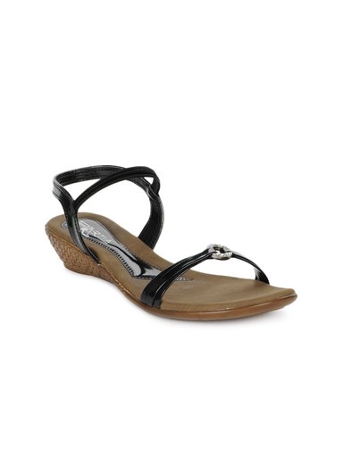 Portia Women Black & Brown Sandals