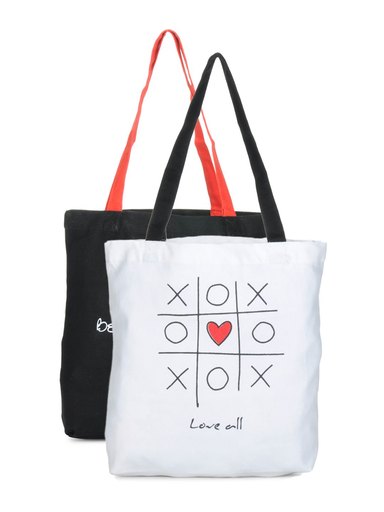Be For Bag Women Black & White Bag