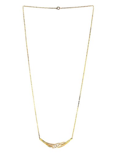 Lucera Gold Plated Pendant With Chain