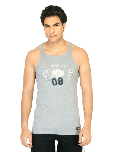 Facit Men Sportz Grey Innerwear Vest
