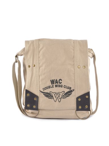 Wrangler Unisex Canvas Khaki Sling Bag