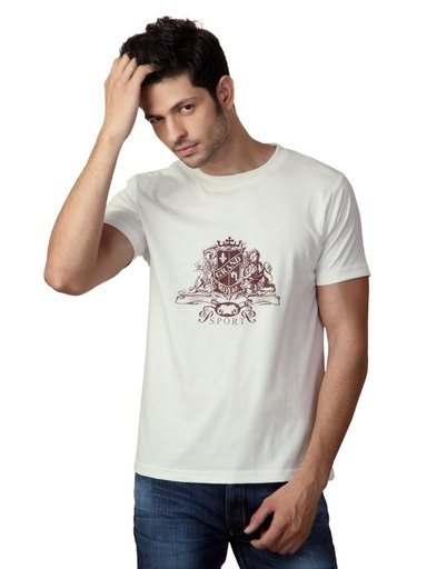 Myntra Men Grand Sport Off White T-shirt