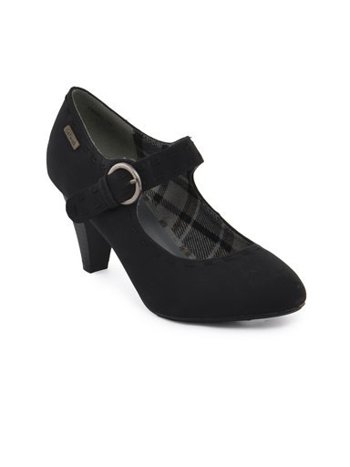 Catwalk Women Buckel Black Heels