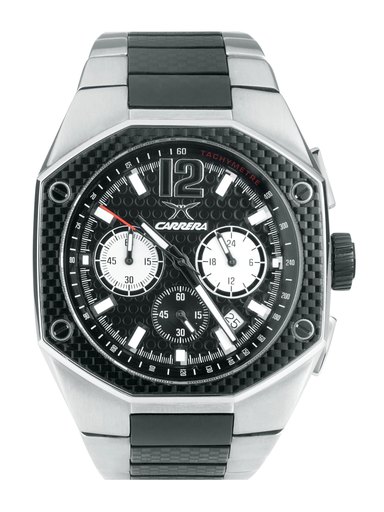 Carrera Men Metal strap Sqaure dial Black Watches