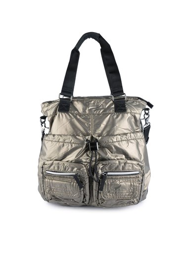 United Colors of Benetton Women Solid Grey Handbags