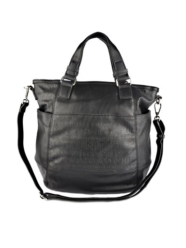 United Colors of Benetton Women Solid Black Handbags