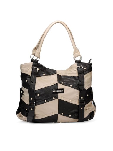Lino Perros Women Leatherette Off White Handbag