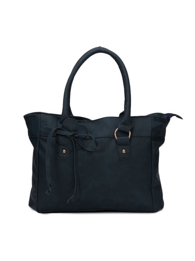 Lino Perros Women Leatherette Blue Handbag