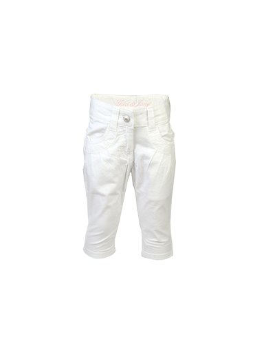Gini and Jony Kids Girls Solid White Capris