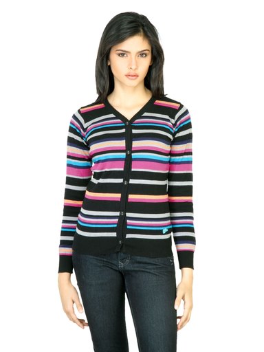 Wrangler Women Fluro Black Sweater
