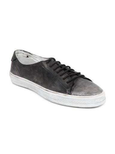 Playboy Men Grey High Cut Lace Up Casual Shoes