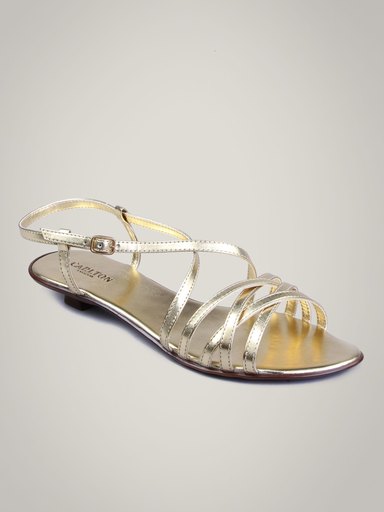 Carlton London Women Stylish Gold Flats