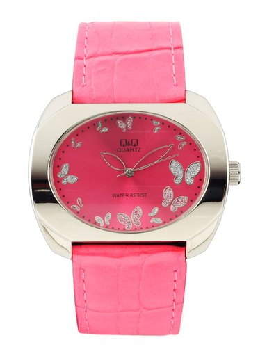 Q&Q Women Pink Dial Watch