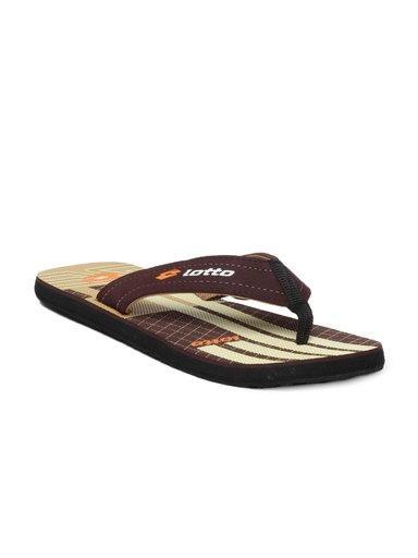 Lotto Men Brown Flip Flops
