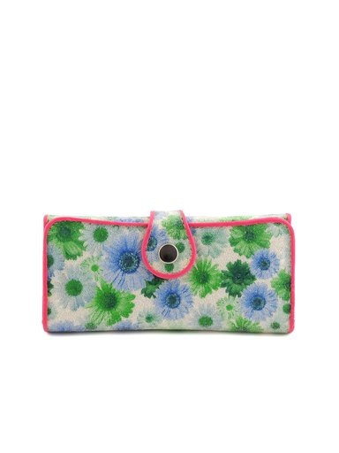 Lino Perros Women Sequin Blue Wallet
