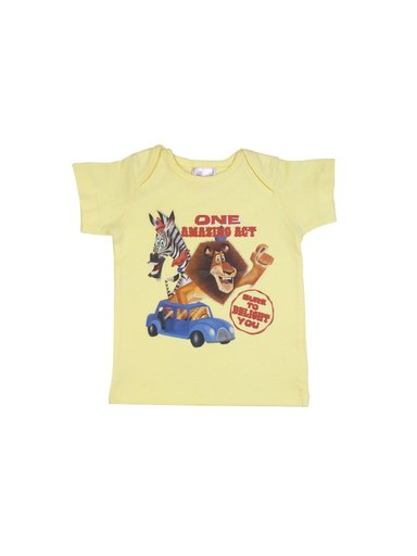 Madagascar3 Infant Boys Lemon Yellow T-Shirt