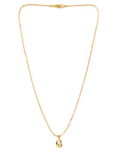 Estelle Women Gold Pendant with Chain