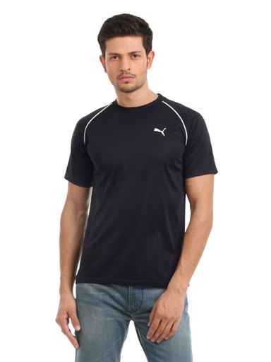 Puma Men Navy Blue T-shirt