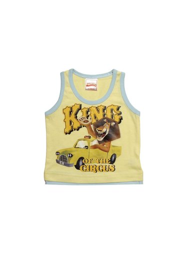 Madagascar3 Boys Yellow Innerwear Vest