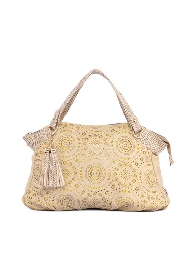 Lino Perros Women Solid Beige Handbag