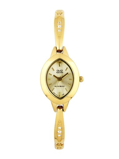 Q&Q Women Golden Dial Analog Watch