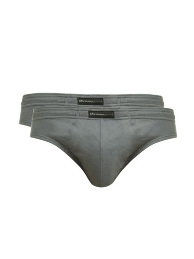 Chromozome Men Grey Pack of 2 Briefs