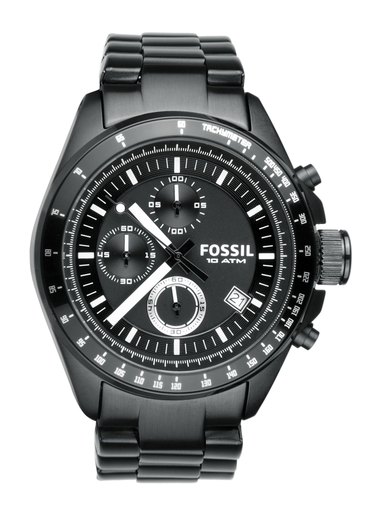 Fossil Men Black Chronograph Watch CH2601