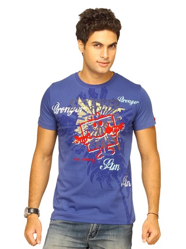 Mr.Men Men's Strong Blue T-shirt