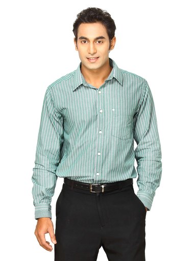 Indigo Nation Men Check Me Out Green Shirts