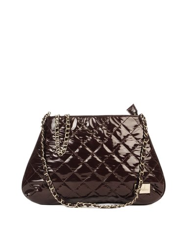Yelloe Brown Heavy Strap Handbag