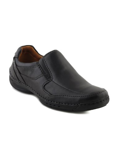Clarks Men Dark Black Un Rail Casual Shoes