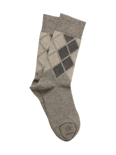 United Colors of Benetton Men Check Grey Socks