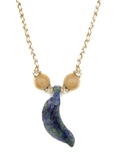 Fabindia Blue & Off-White Necklace