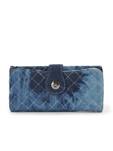Lino Perros Women Denim Blue Wallet