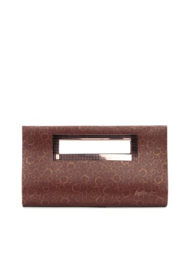 Spice Art Women Leatherette Brown Clutch