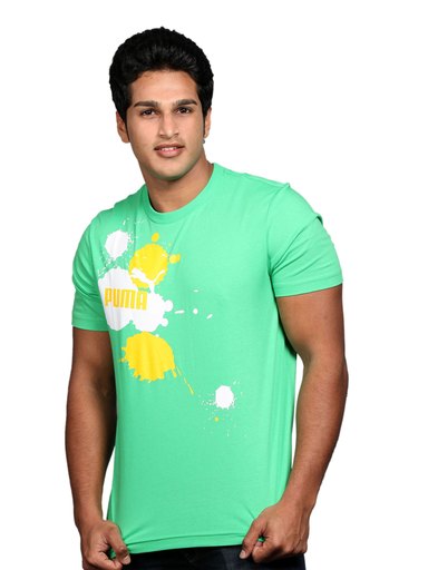 Puma Men's Splatter Green T-shirt