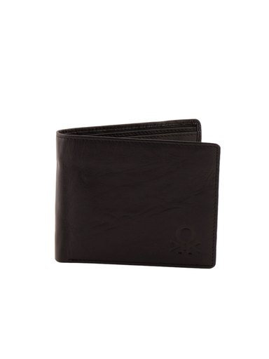 United Colors of Benetton Men Solid Black Wallets