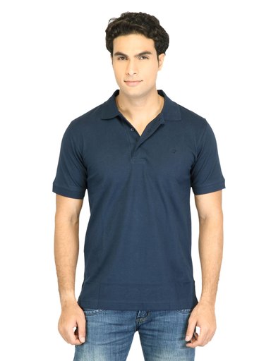 Facit Men Polo Tee Navy Blue Tshirt